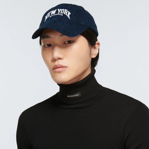 NWT$525 BALENCIAGA Cities New York Embroidered Baseball Cap UNISEX Sz L - Picture 4 of 16